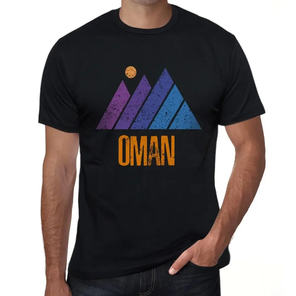 Men's Graphic T-Shirt Mountain Oman Eco-Friendly Limited Edition Short Sleeve Tee-Shirt Vintage Birthday Gift Novelty