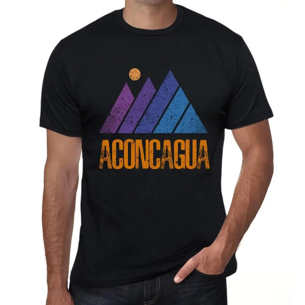 Men's Graphic T-Shirt Mountain Aconcagua Eco-Friendly Limited Edition Short Sleeve Tee-Shirt Vintage Birthday Gift Novelty