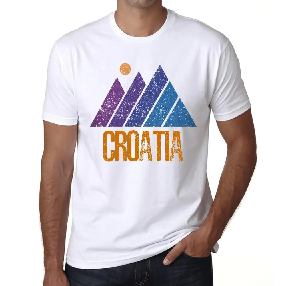 Men's Graphic T-Shirt Mountain Croatia Eco-Friendly Limited Edition Short Sleeve Tee-Shirt Vintage Birthday Gift Novelty