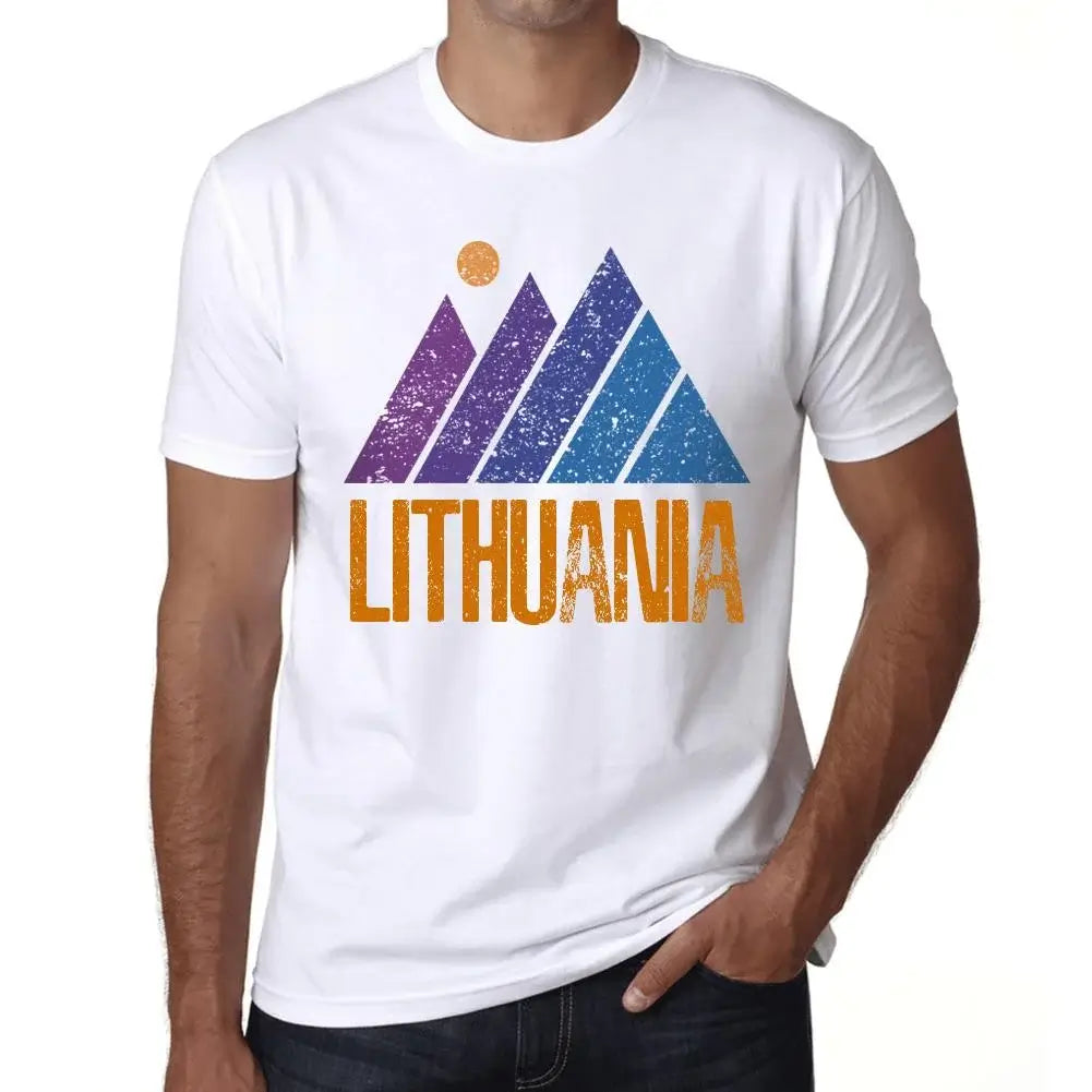 Men's Graphic T-Shirt Mountain Lithuania Eco-Friendly Limited Edition Short Sleeve Tee-Shirt Vintage Birthday Gift Novelty