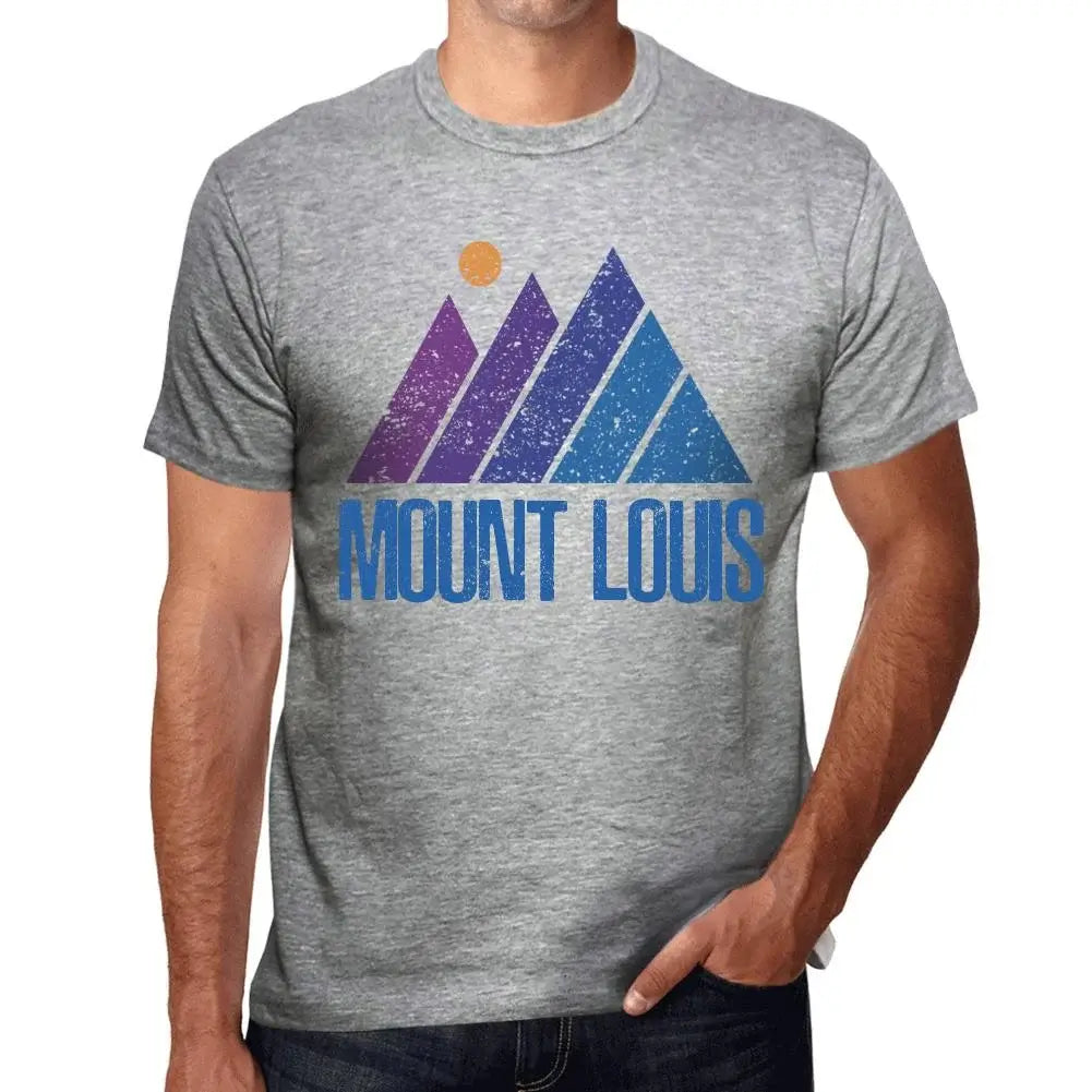 Men's Graphic T-Shirt Mountain Mount Louis Eco-Friendly Limited Edition Short Sleeve Tee-Shirt Vintage Birthday Gift Novelty