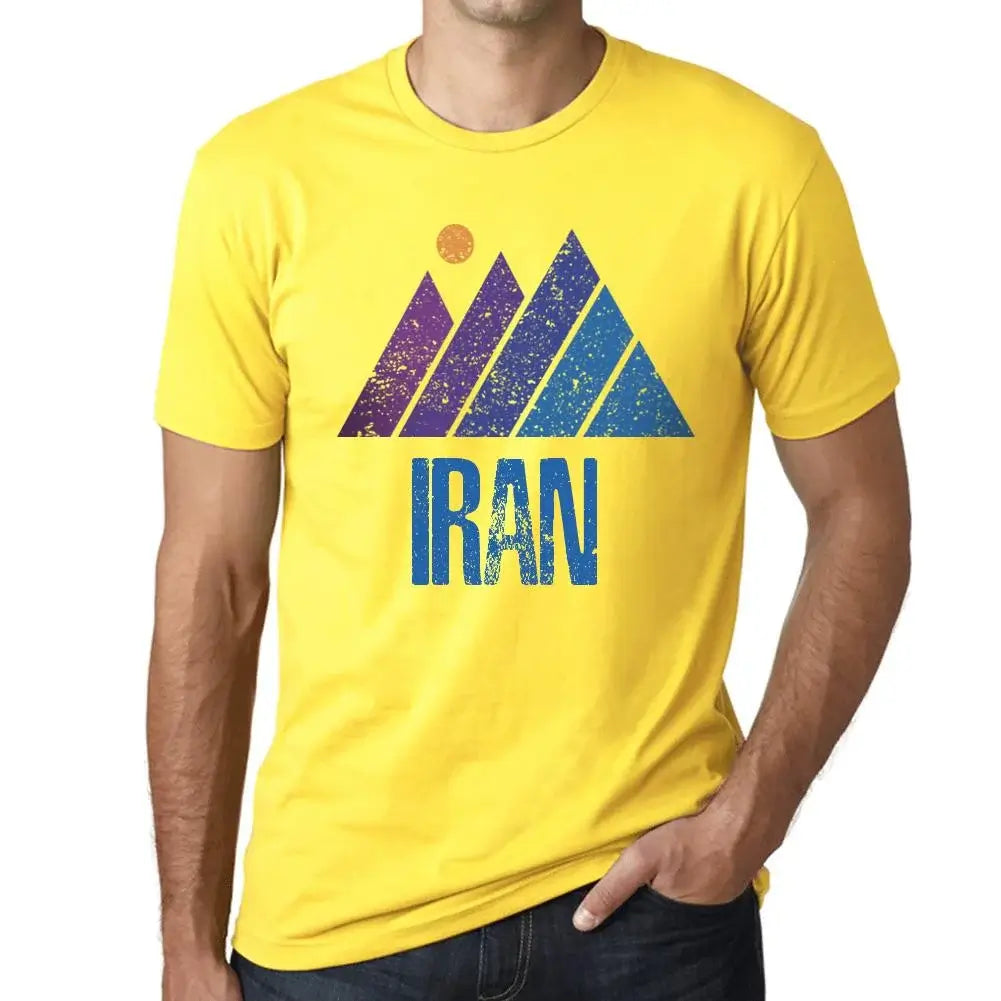 Men's Graphic T-Shirt Mountain Iran Eco-Friendly Limited Edition Short Sleeve Tee-Shirt Vintage Birthday Gift Novelty