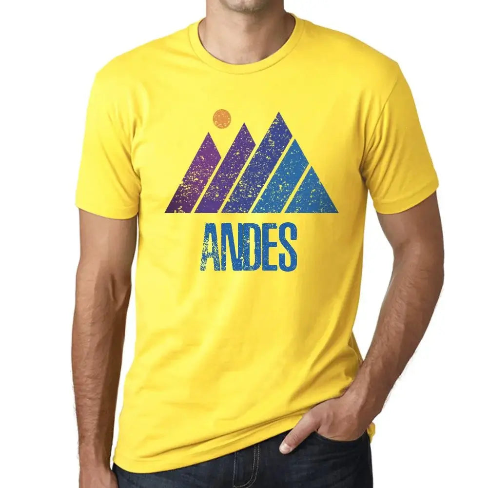 Men's Graphic T-Shirt Mountain Andes Eco-Friendly Limited Edition Short Sleeve Tee-Shirt Vintage Birthday Gift Novelty