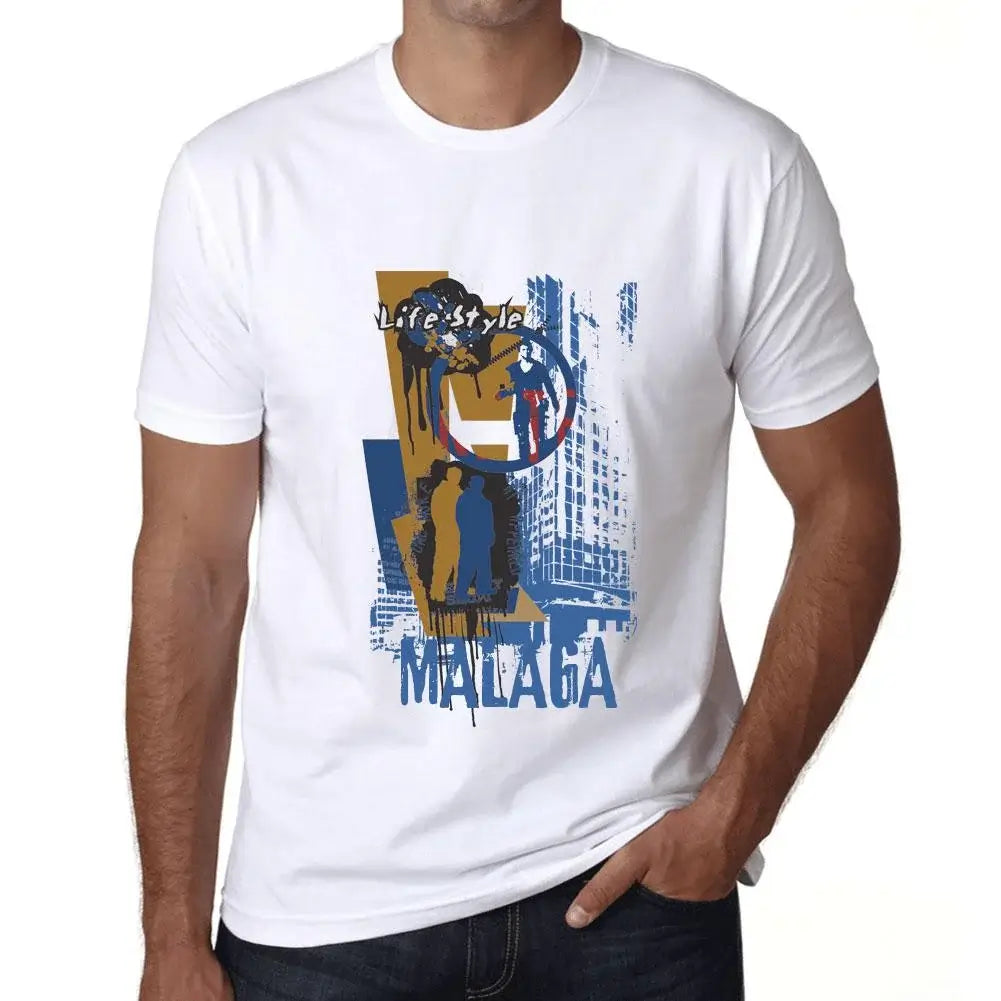 Men's Graphic T-Shirt Malaga Lifestyle Eco-Friendly Limited Edition Short Sleeve Tee-Shirt Vintage Birthday Gift Novelty