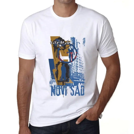 Men's Graphic T-Shirt Novi Sad Lifestyle Eco-Friendly Limited Edition Short Sleeve Tee-Shirt Vintage Birthday Gift Novelty