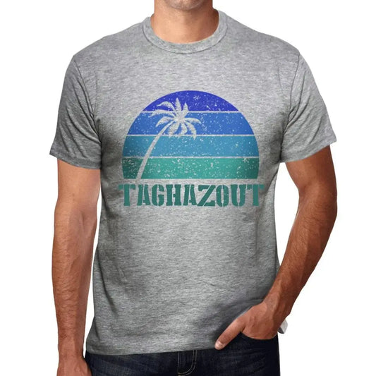 Men's Graphic T-Shirt Palm, Beach, Sunset In Taghazout Eco-Friendly Limited Edition Short Sleeve Tee-Shirt Vintage Birthday Gift Novelty