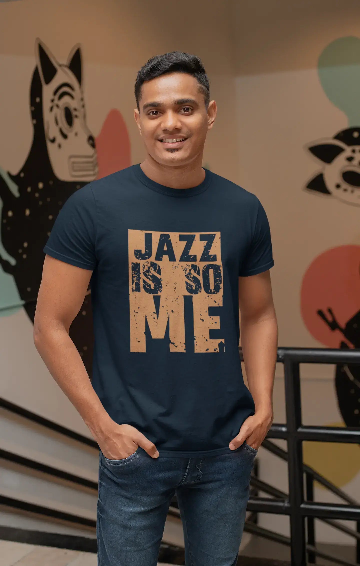 Men's Graphic T-Shirt JAZZ Is So Me White