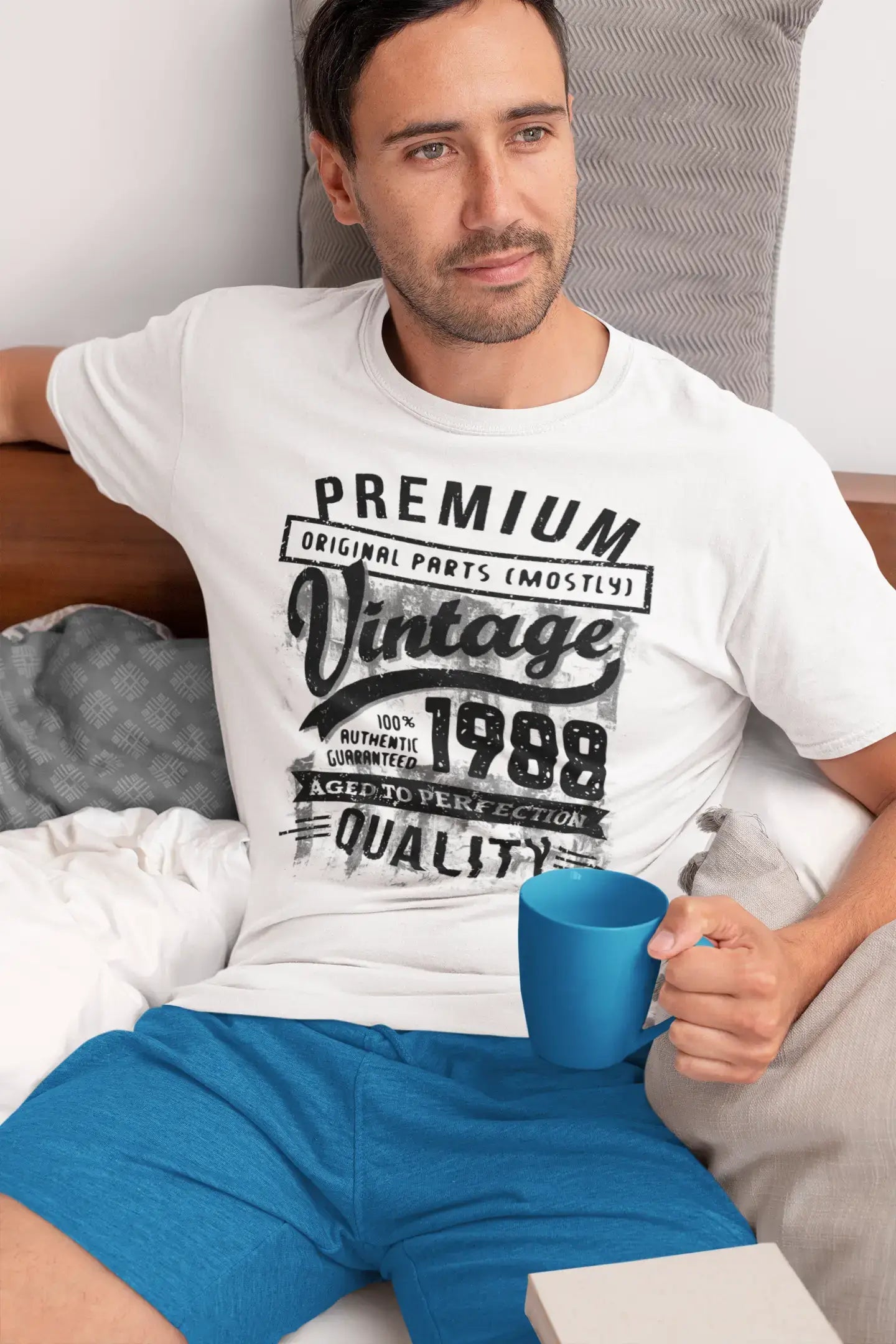 Ultrabasic - Homme T-Shirt Graphique 1988 Aged to Perfection Tee Shirt Cadeau d'anniversaire