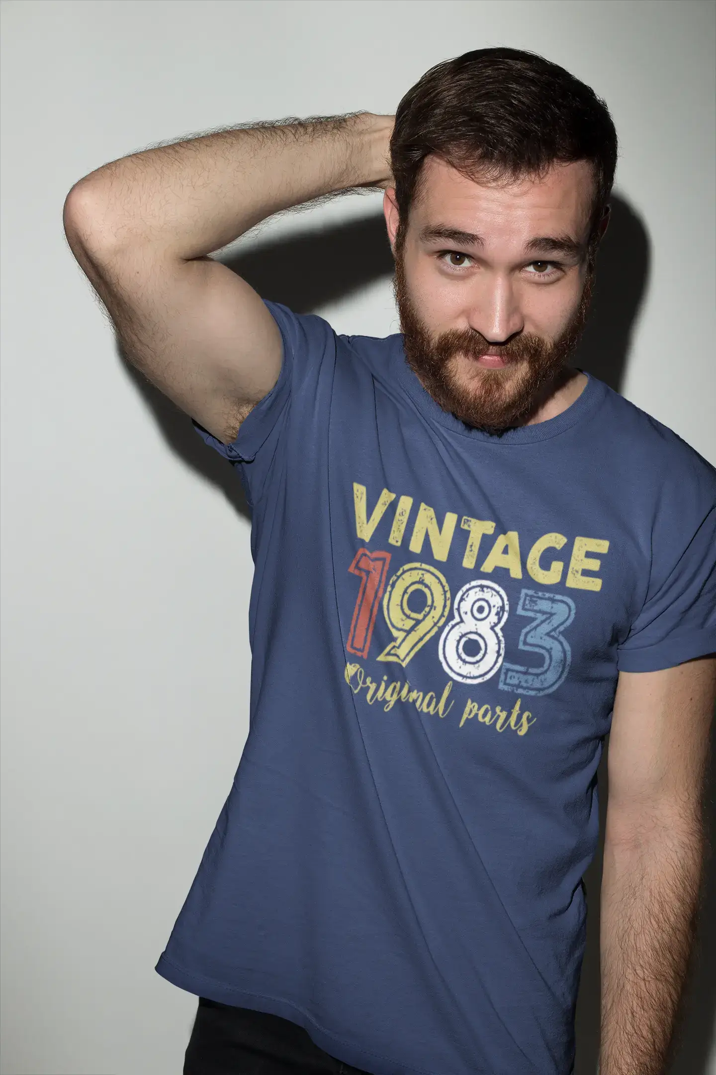 ULTRABASIC - Graphic Printed Men's Vintage 1983 T-Shirt Deep Black