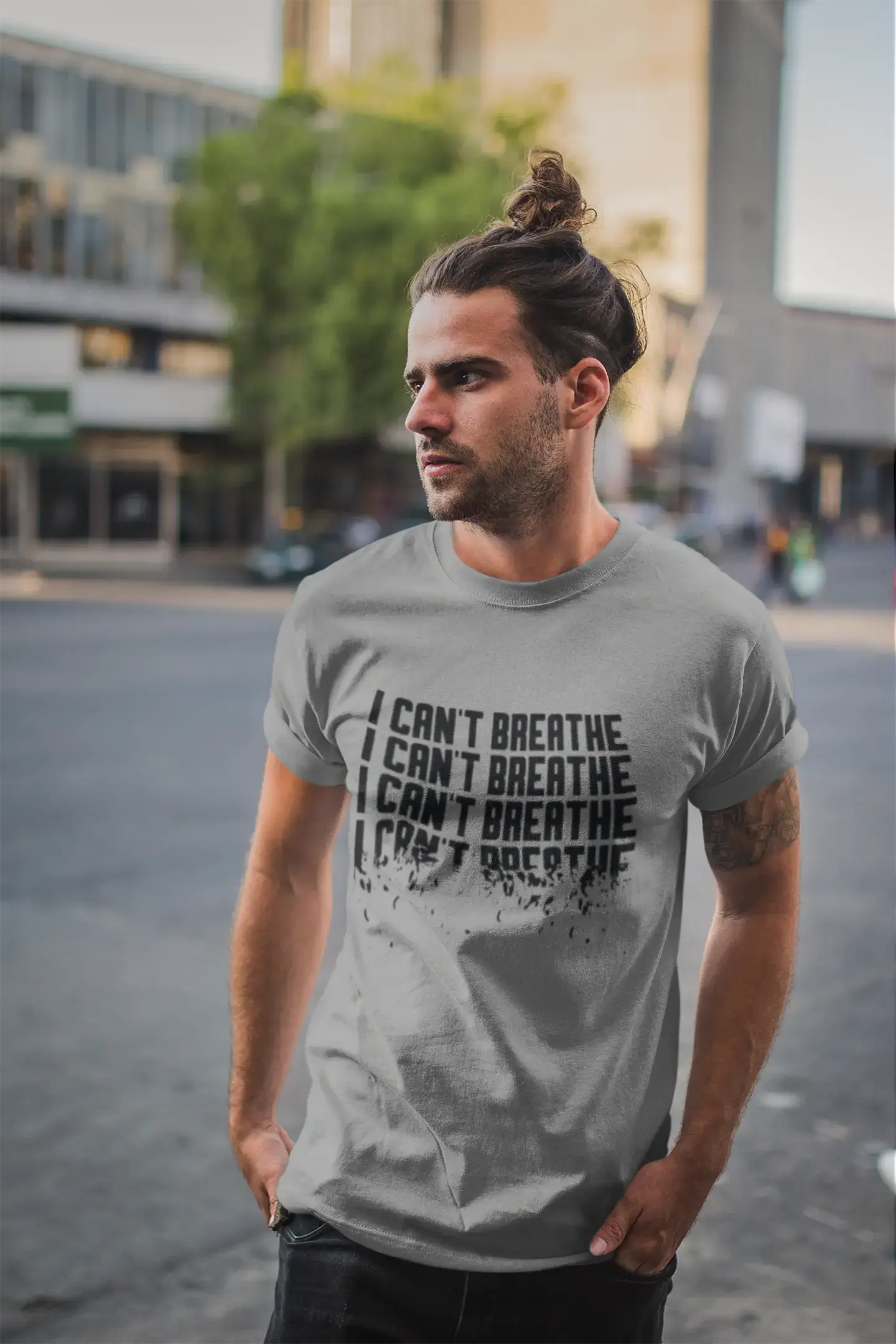 Men’s Graphic T-Shirt I Can't Breathe Gift Idea