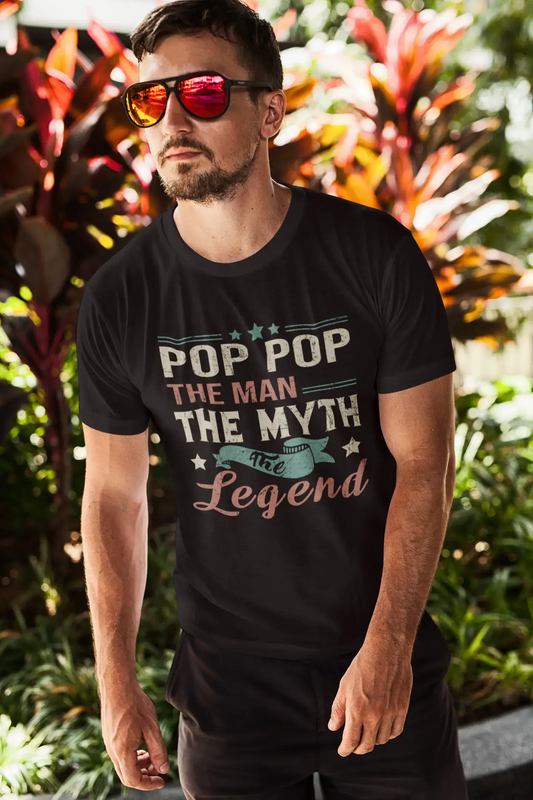 ULTRABASIC Men's Graphic T-Shirt Pop Pop The Man The Myth The Legend - Funny Shirt