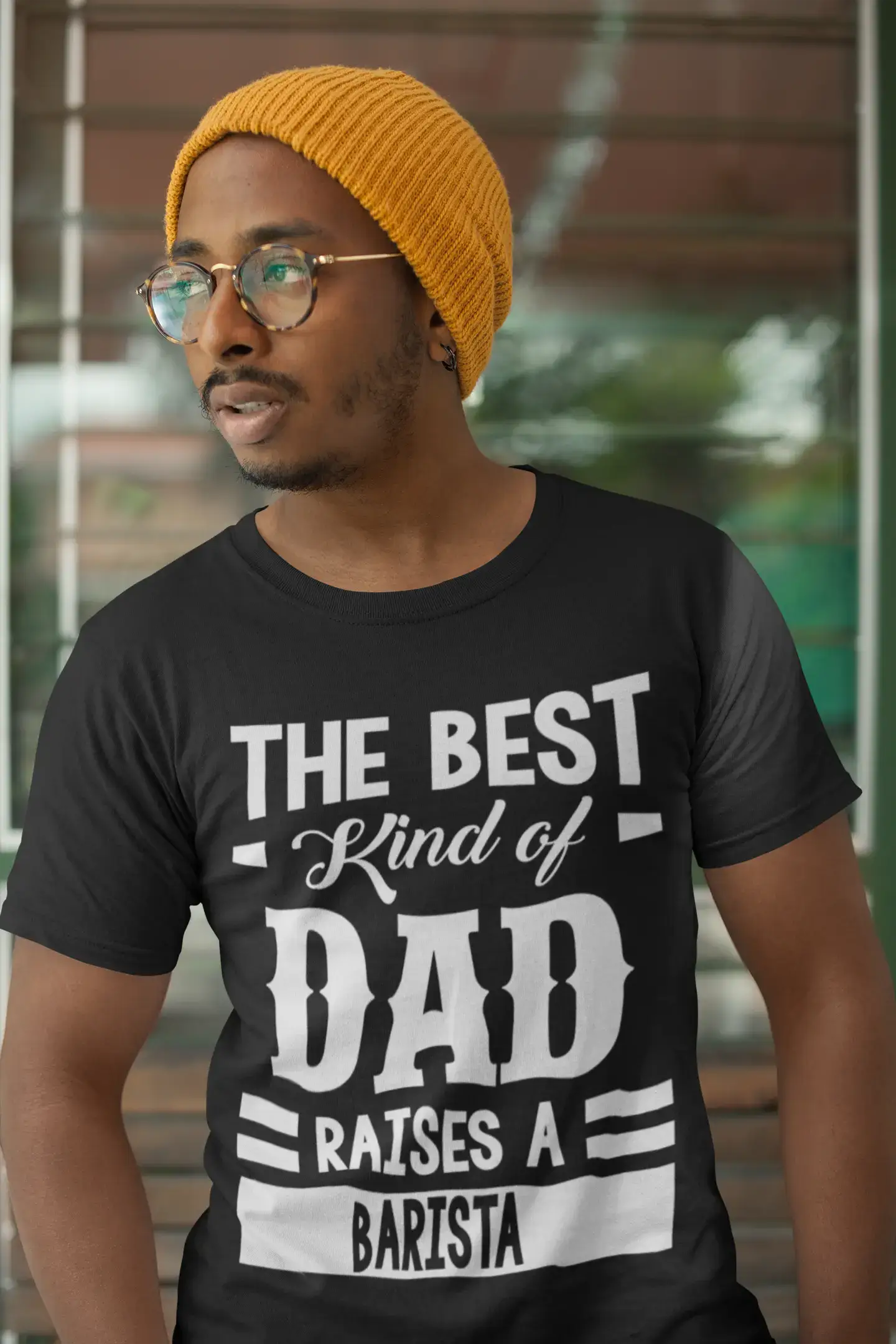 ULTRABASIC Men's Graphic T-Shirt Dad Raises a Barista