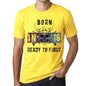 18, Ready to Fight, Men's T-shirt, Yellow, Birthday Gift 00391 - ultrabasic-com