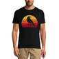ULTRABASIC Men's Vintage T-Shirt Retro Sunset Raven - Funny Tee Shirt