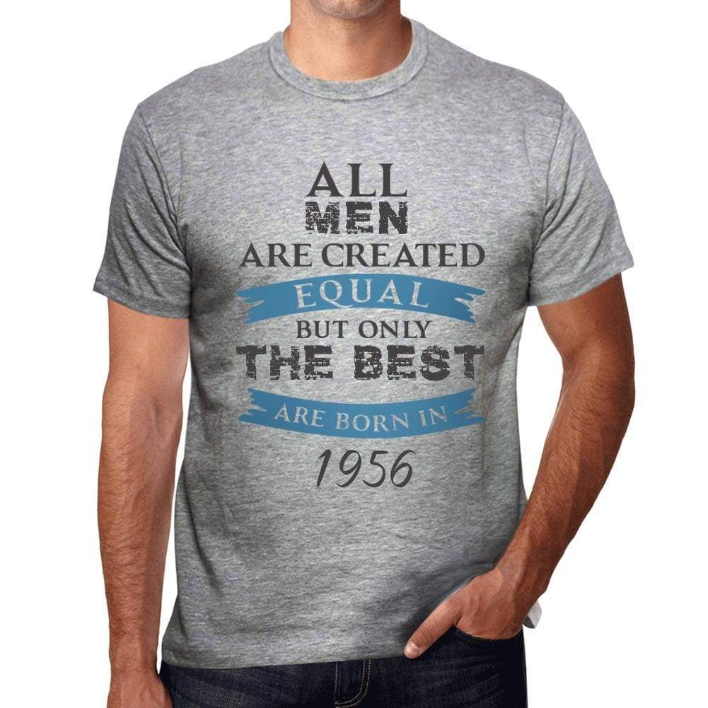 1956, Only the Best are Born in 1956 Men's T-shirt Grey Birthday Gift 00512 ultrabasic-com.myshopify.com