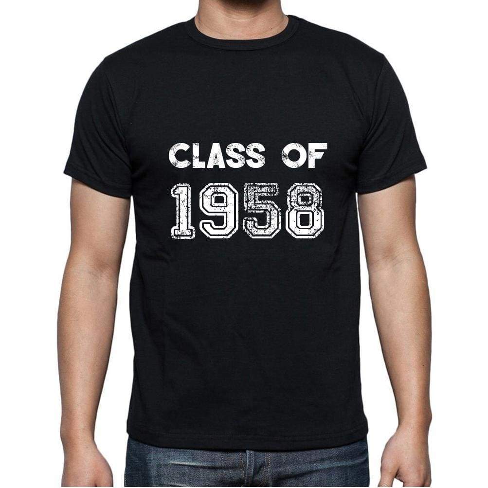 1958, Class of, black, Men's Short Sleeve Round Neck T-shirt 00103 ultrabasic-com.myshopify.com