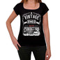 1968 Vintage Aged to Perfection Women's T-shirt Black Birthday Gift 00492 - ultrabasic-com