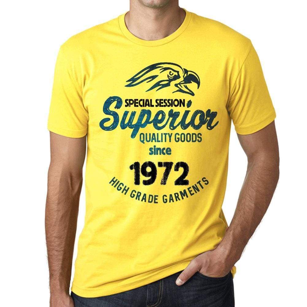 1972, Special Session Superior Since 1972 Mens T-shirt Yellow Birthday Gift 00526 - ultrabasic-com