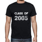 2005 Class Of Black Mens Short Sleeve Round Neck T-Shirt 00103 - Black / S - Casual
