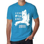 2011 Living Wild Since 2011 Mens T-Shirt Blue Birthday Gift 00499 - Blue / X-Small - Casual