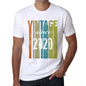 2020 Vintage Since 2020 Mens T-Shirt White Birthday Gift 00503 - White / X-Small - Casual