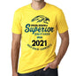 2021 Special Session Superior Since 2021 Mens T-Shirt Yellow Birthday Gift 00526 - Yellow / Xs - Casual