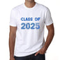 2025 Class Of White Mens Short Sleeve Round Neck T-Shirt 00094 - White / S - Casual