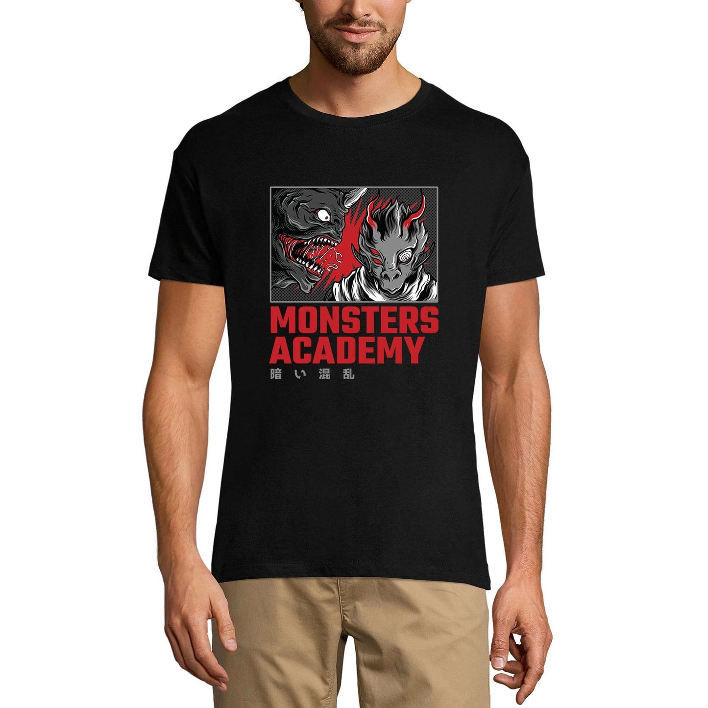 ULTRABASIC Men's Novelty T-Shirt Monsters Academy - Scary Short Sleeve Tee Shirt