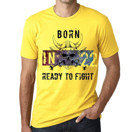 22 Ready To Fight Mens T-Shirt Yellow Birthday Gift 00391 - Yellow / Xs - Casual