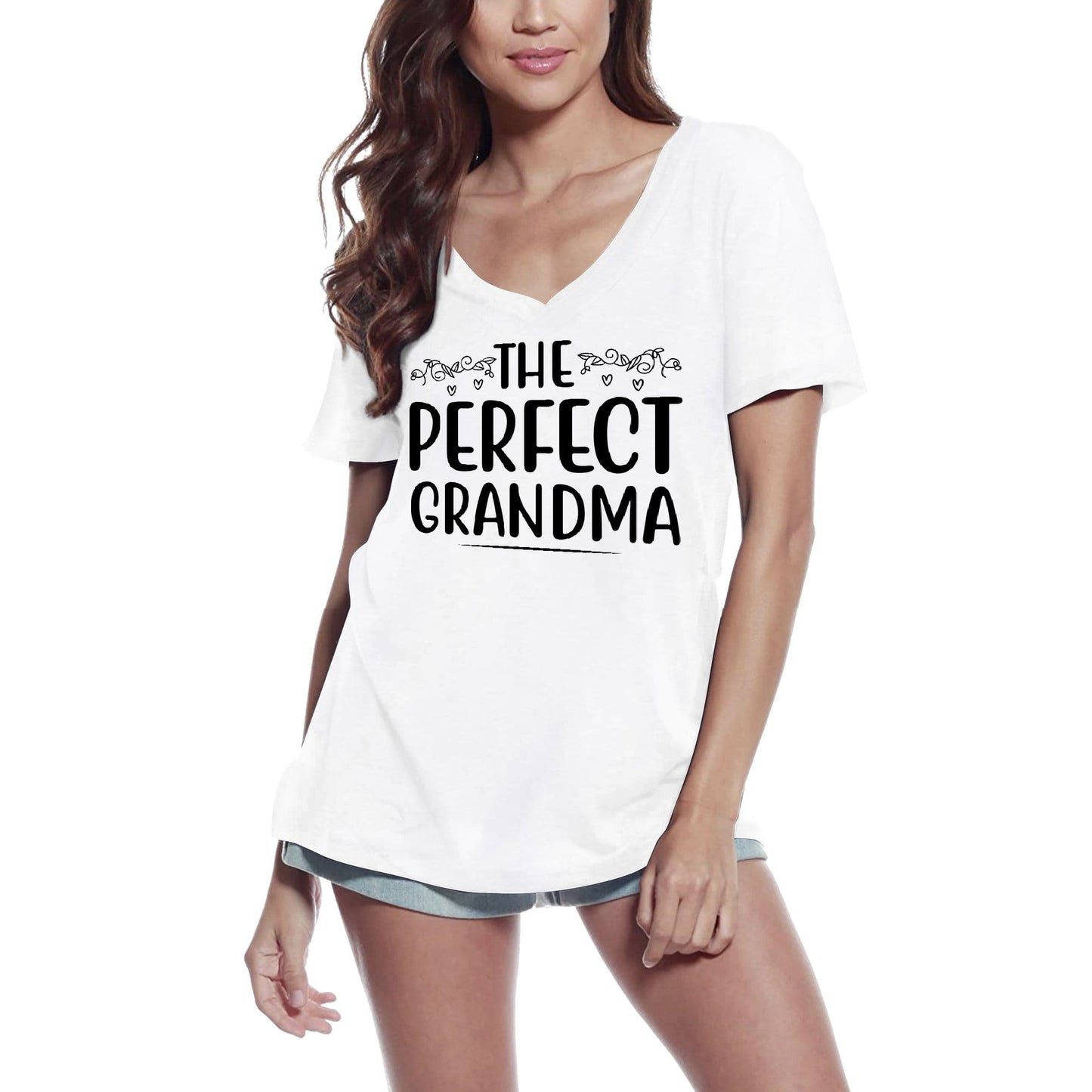 ULTRABASIC Women's T-Shirt The Perfect Grandma - Short Sleeve Tee Shirt Tops