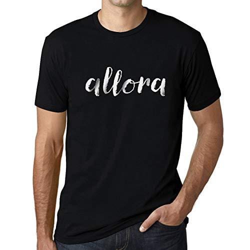Ultrabasic - Homme T-Shirt Graphique Allora Noir Profond