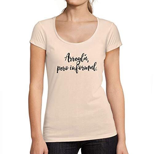 Ultrabasic - Tee-Shirt Femme col Rond Décolleté La Abuela Mas Chingona