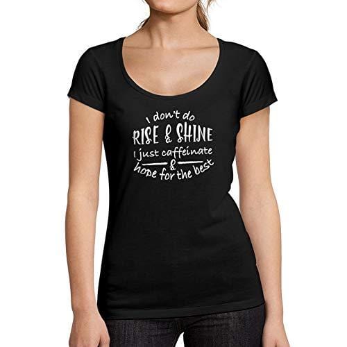 Ultrabasic - Tee-Shirt Femme col Rond Décolleté Rise and Shine