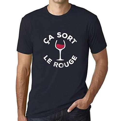 Homme T-Shirt Graphique Imprimé Vintage Tee Ça Sort Le Rouge Marine