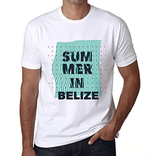 Ultrabasic - Homme Graphique Summer in Belize Blanc