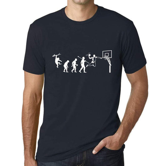 Ultrabasic - Unisex T-Shirt Graphique Évolution du Basket Marine