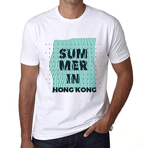 Ultrabasic - Homme Graphique Summer in Hong Kong Blanc