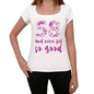 58 And Never Felt So Good, White, Women's Short Sleeve Round Neck T-shirt, Gift T-shirt 00372 - Ultrabasic