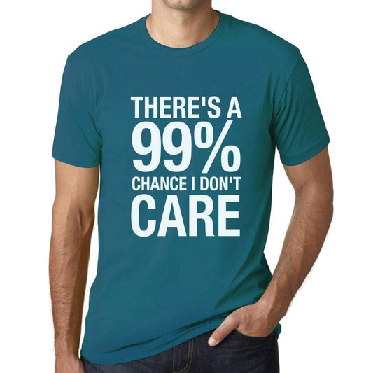 Ultrabasic Homme T-Shirt Graphique There's a Chance I Don't Care Aqua Canard