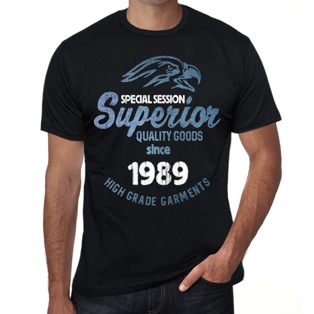 1989, Special Session Superior Since 1989 Men's T-shirt Black Birthday Gift 00523