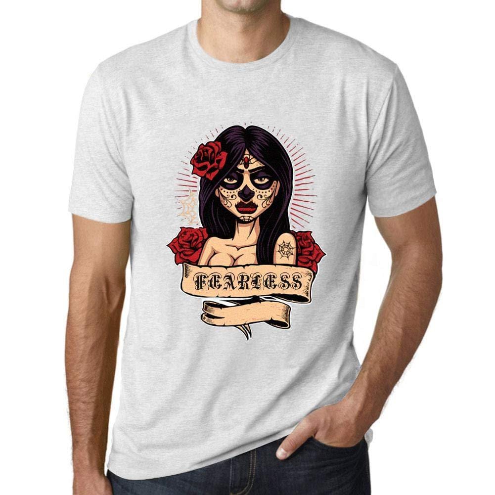 Ultrabasic - Homme T-Shirt Graphique Women Flower Tattoo Fearless