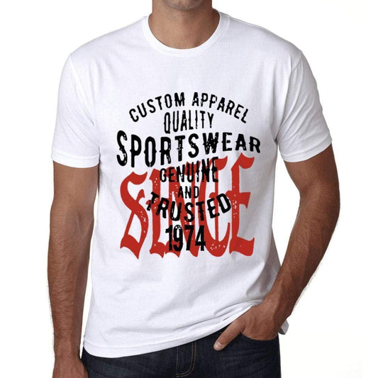 Ultrabasic - Homme T-Shirt Graphique Sportswear Depuis 1974 Blanc