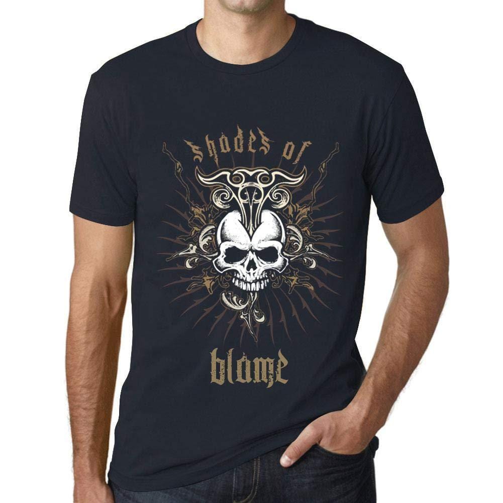 Ultrabasic - Homme T-Shirt Graphique Shades of Blame Marine