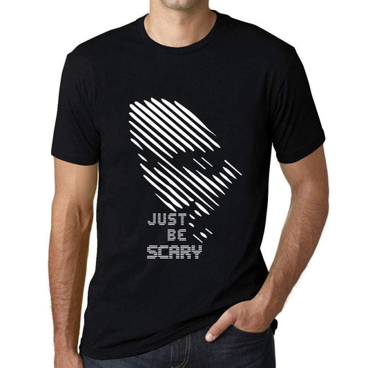 Ultrabasic - Homme T-Shirt Graphique Just be Scary Noir Profond