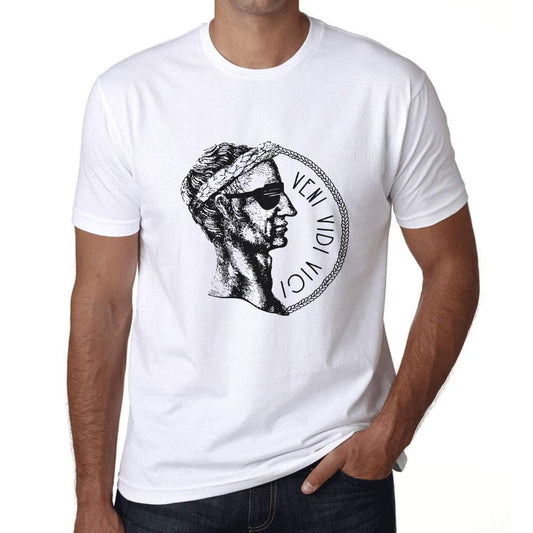 Ultrabasic - Homme T-Shirt Graphique Veni Vidi Vici Blanc
