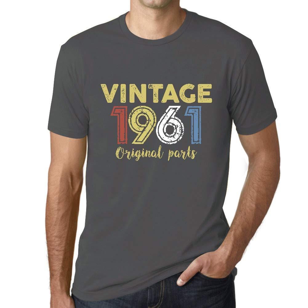 Ultrabasic - Homme Graphique Vintage 1961 T-Shirt Gris Souris