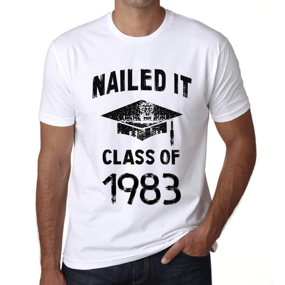 Homme T Shirt Graphique Imprimé Vintage Tee Nailed it Class of 1983