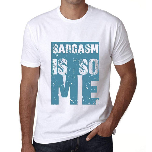 Homme T-Shirt Graphique Sarcasm is So Me Blanc