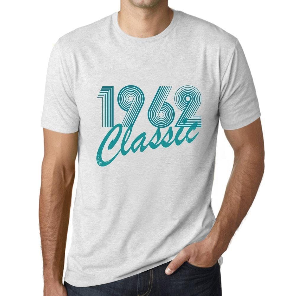 Ultrabasic - Homme T-Shirt Graphique Years Lines Classic 1962 Blanc Chiné