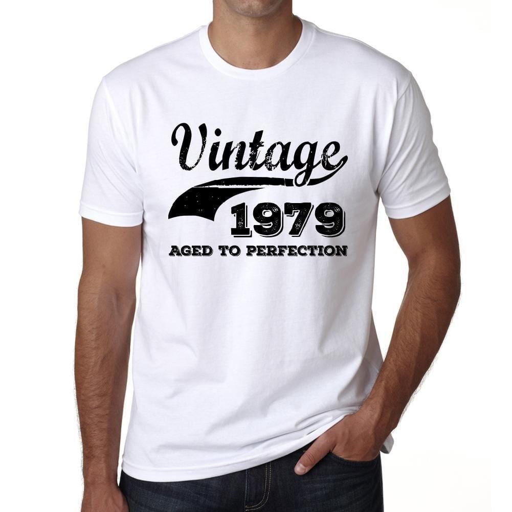 Homme Tee Vintage T Shirt Vintage Aged to Perfection 1979